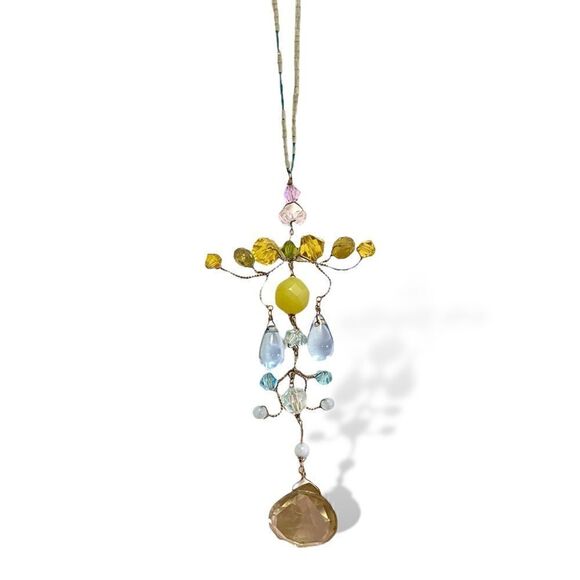 Custom Made Precious Gem Stone Abstract Necklace - Picture 4 of 4